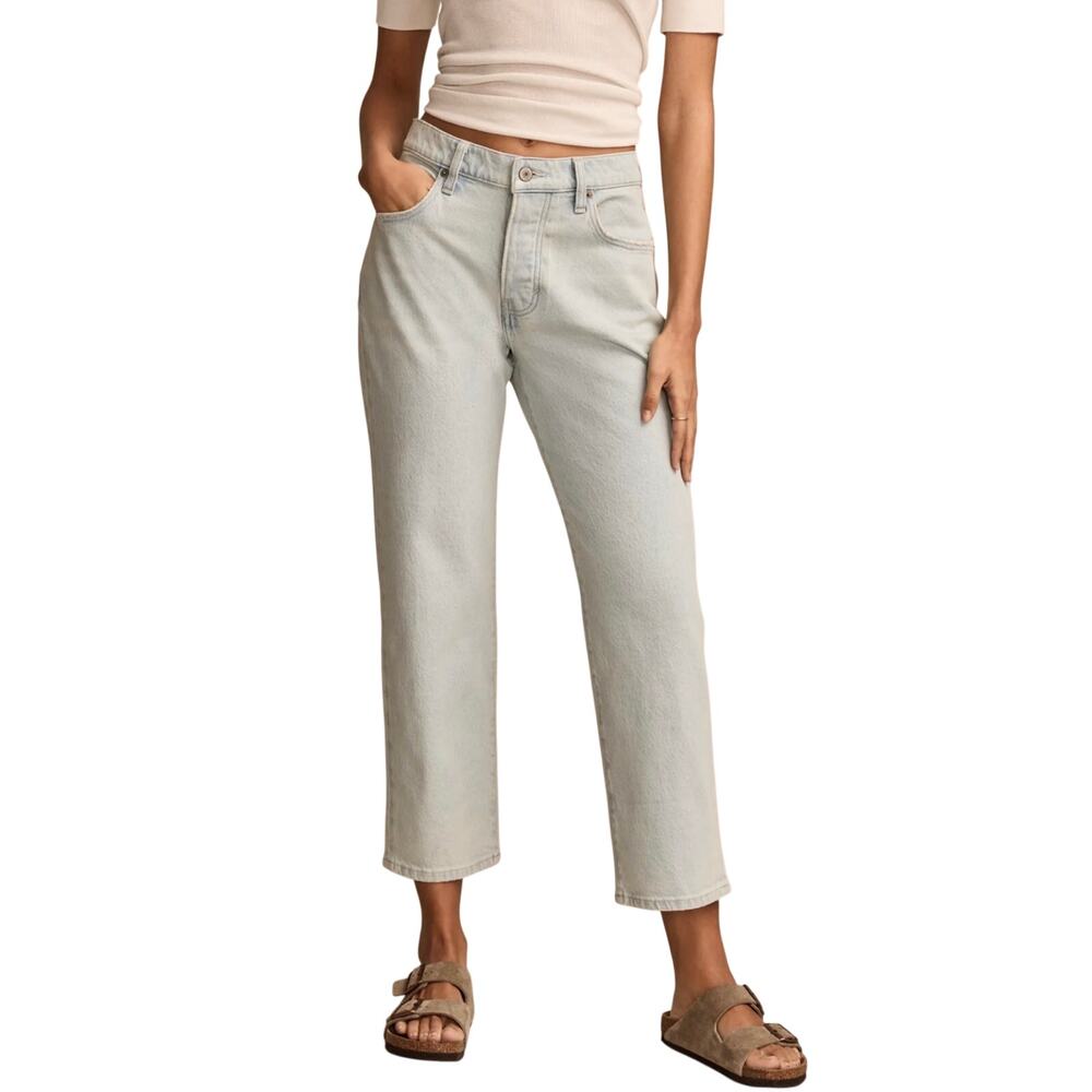 Lucky Brand 90s Loose Crop Jeans High Rise Light Wash 14/32
